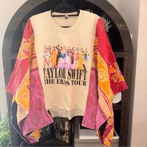 Taylor Swift The Eras Tour Upcycled Kantha Sweatshirt July 7, 2023 Show O/S
